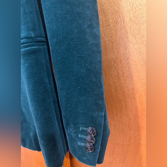 J. Crew Women's Green Velvet Blazer - Picture 4 of 6